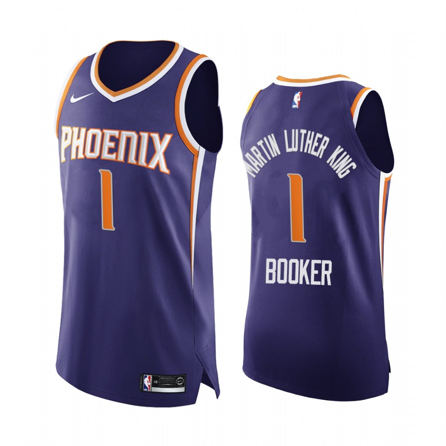 Devin Booker MLK Day Suns Honor King Jersey Purple