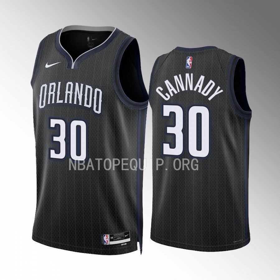 Devin Cannady 2022-23 Orlando Magic Black #30 City Edition Jersey Swingman