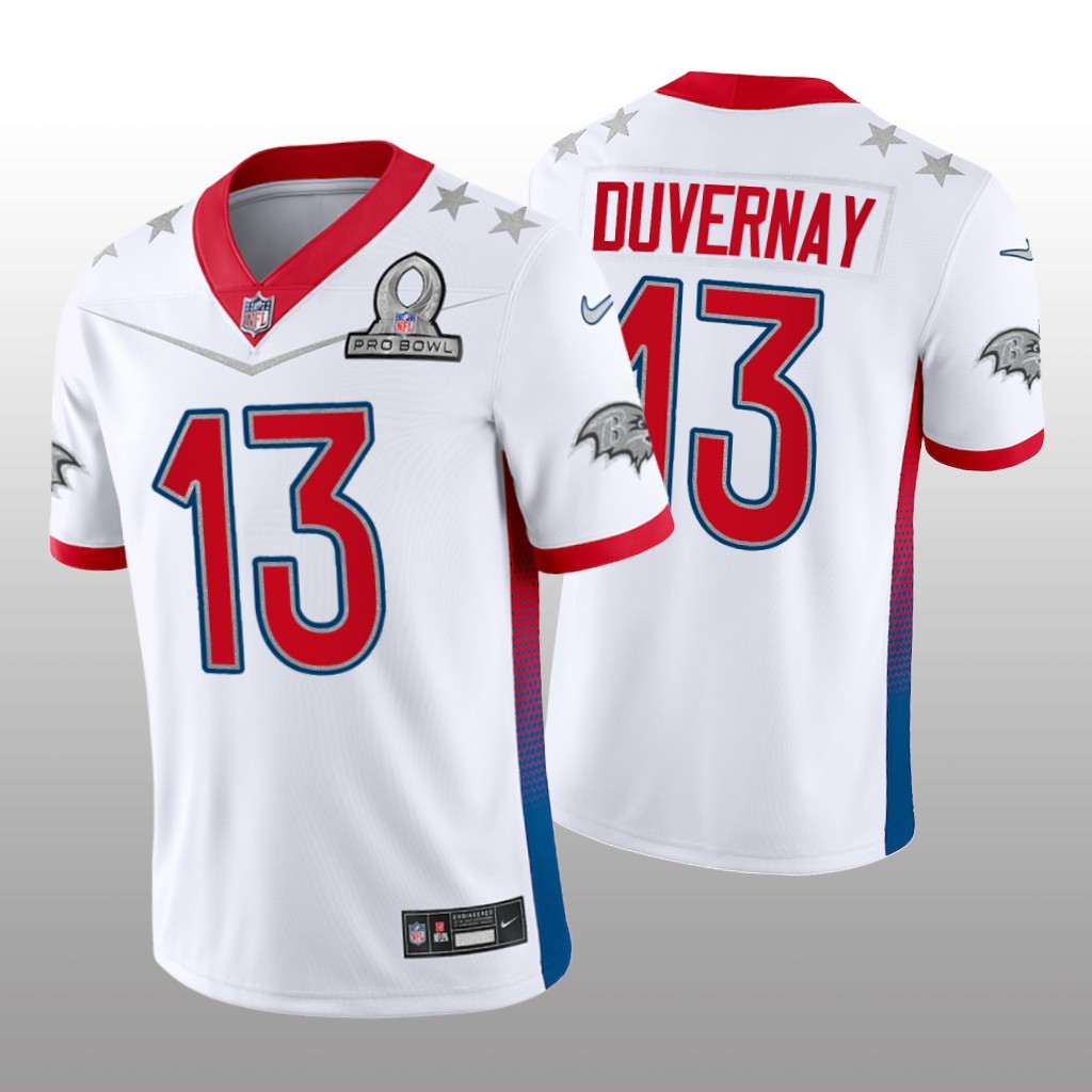 Devin Duvernay White Game Jersey 2022 AFC Pro Bowl - Men's