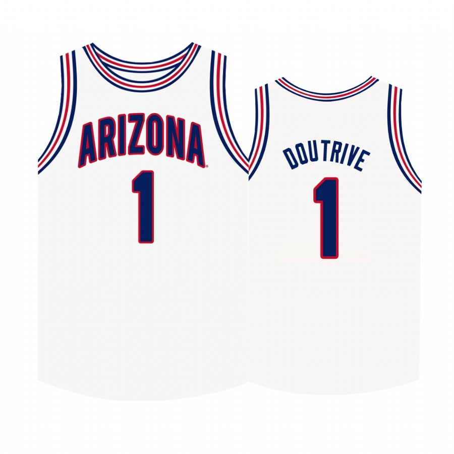 Devonaire Doutrive Arizona Wildcats #1 College  Jersey - White