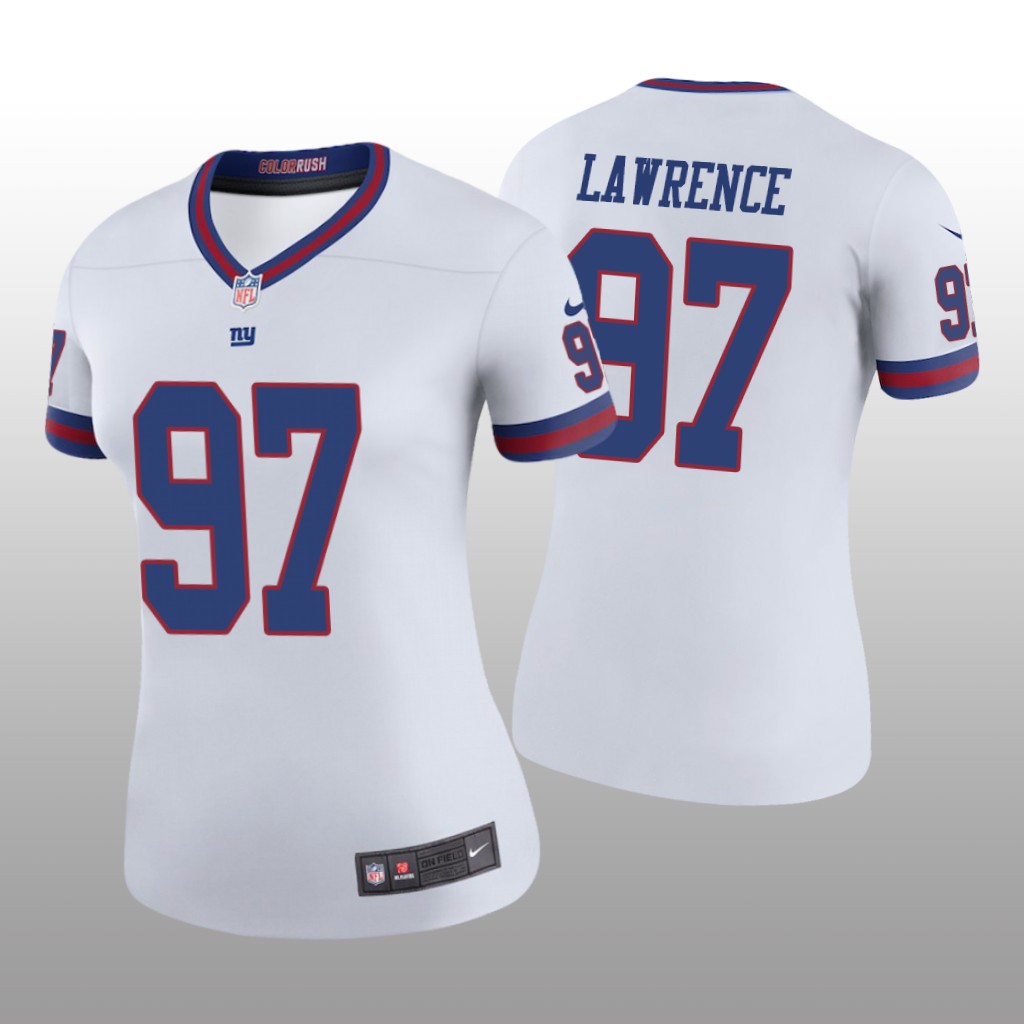Dexter Lawrence New York Giants White NFL Draft Color Rush Legend Jersey