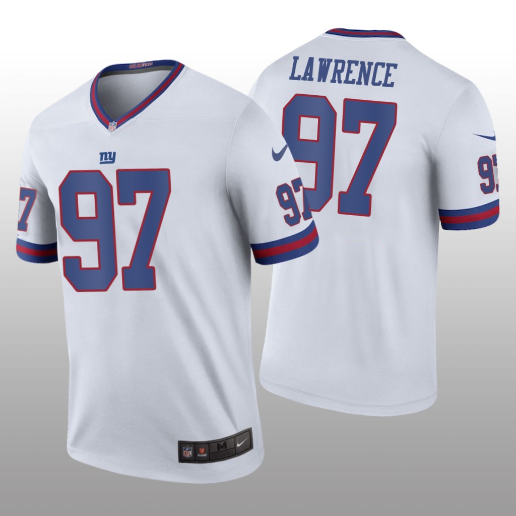 Dexter Lawrence New York Giants White NFL Draft Color Rush Legend Jersey