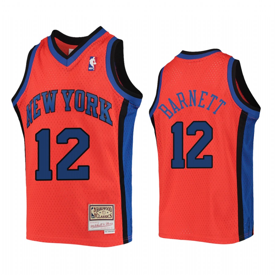 Dick Barnett New York Knicks Youth Orange Reload Jersey Hardwood Classics