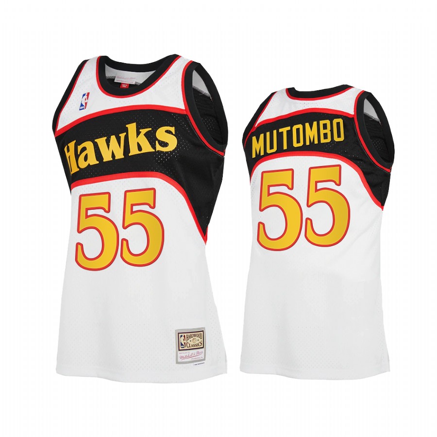 Dikembe Mutombo #55 Atlanta Hawks 2021 Reload 2.0 Jersey White
