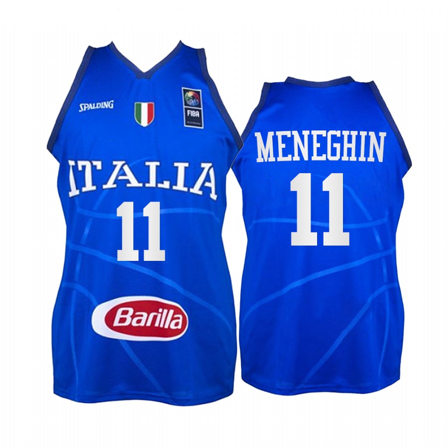 Dino Meneghin Italy  #11 Blue 2021 Tokyo Olymipcs Limited Jersey