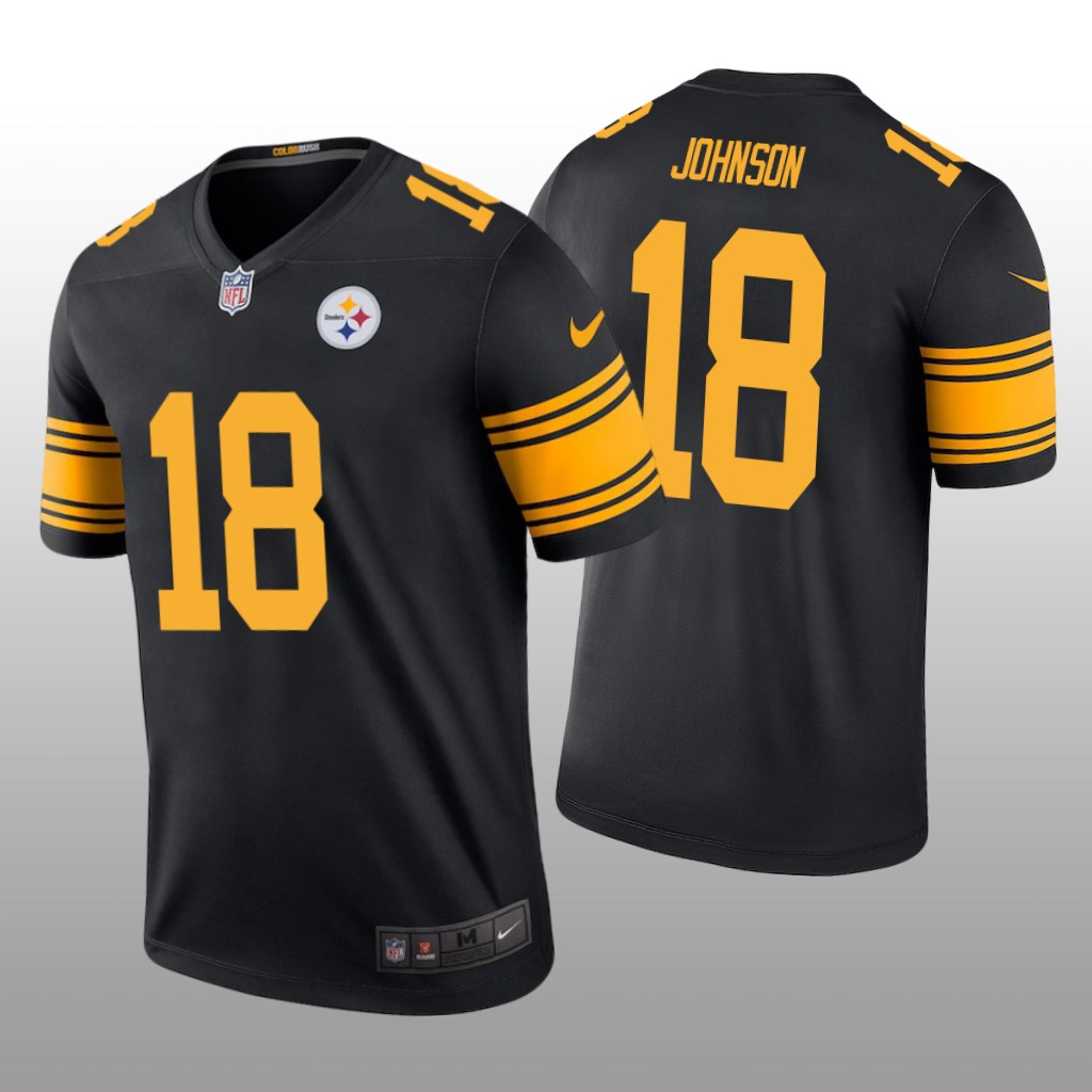 Diontae Johnson Pittsburgh Steelers Black NFL Draft Color Rush Legend Jersey
