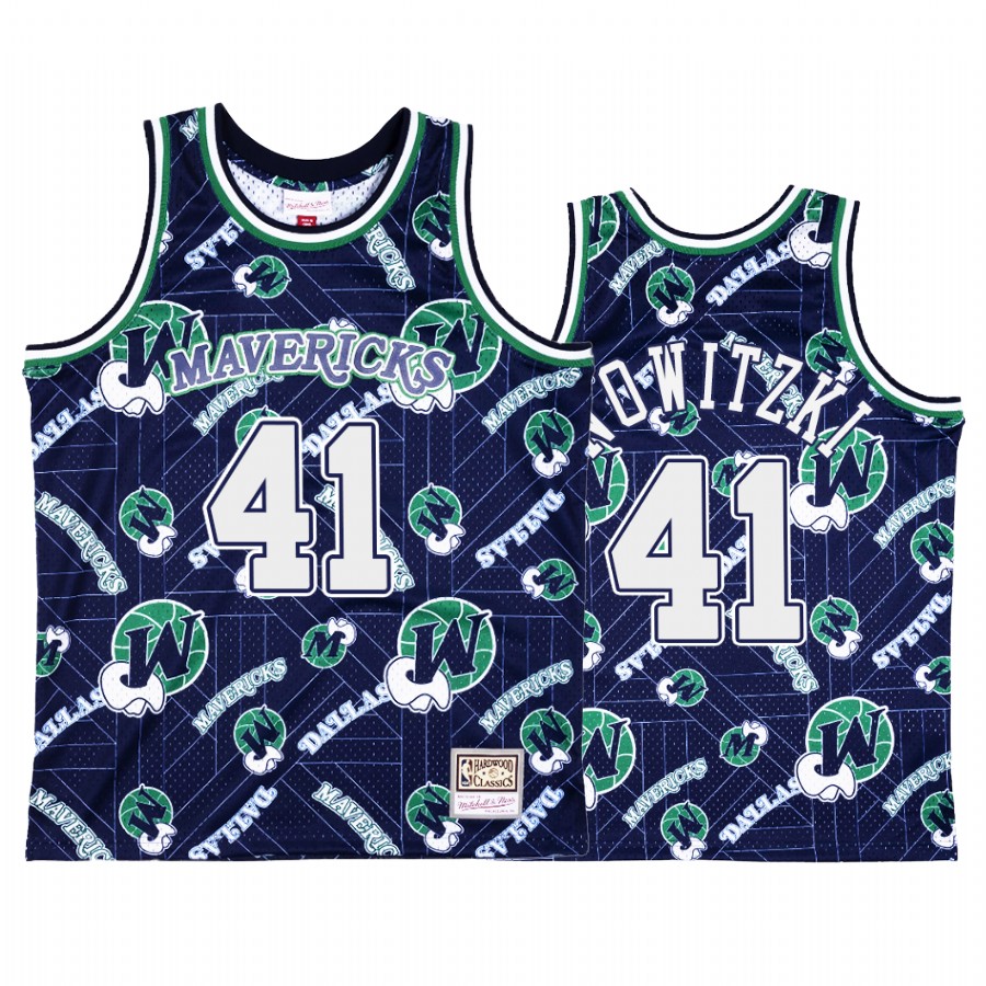 Dirk Nowitzki #41 Dallas Mavericks Blue Tear Up Pack Jersey