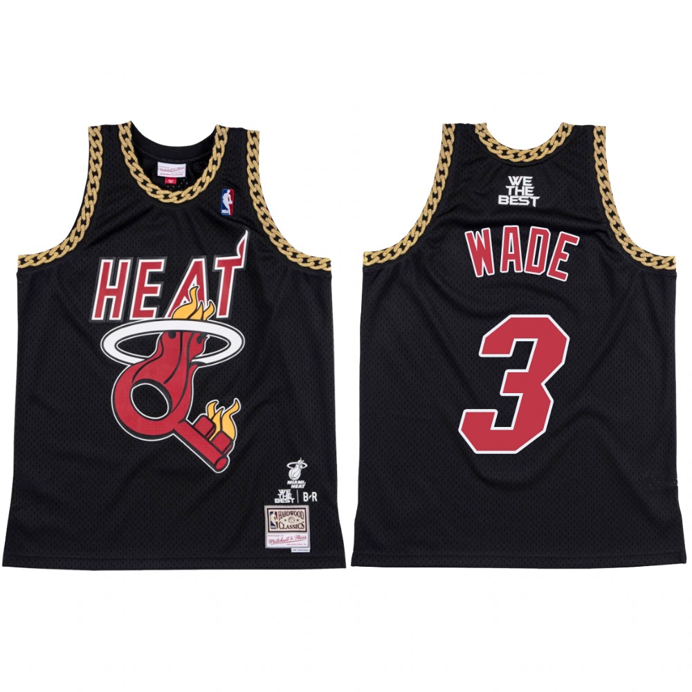 DJ Khaled X Miami Heat Dwyane Wade #3 Black Jersey Limited Edition