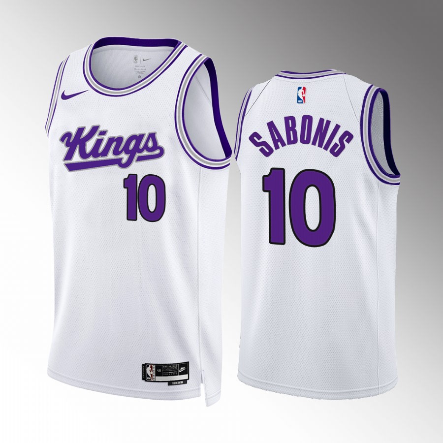 Domantas Sabonis 2023-24 Sacramento Kings White #10 Association Edition Jersey Swingman