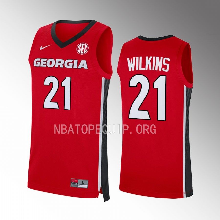 Dominique Wilkins Georgia Bulldogs Red Jersey Alumni