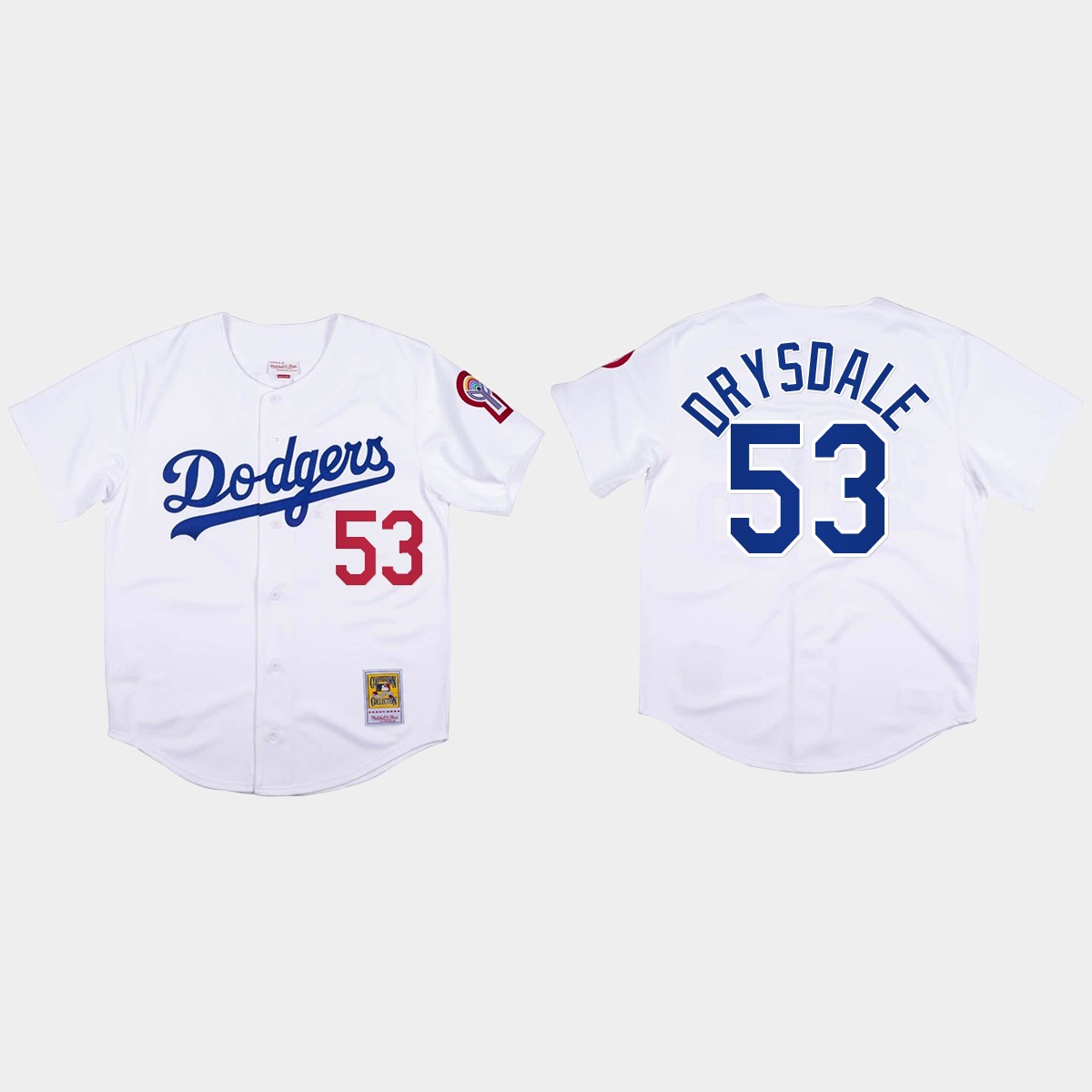 Don Drysdale #53 Los Angeles Dodgers Mitchell And Ness 1981 Jersey - White
