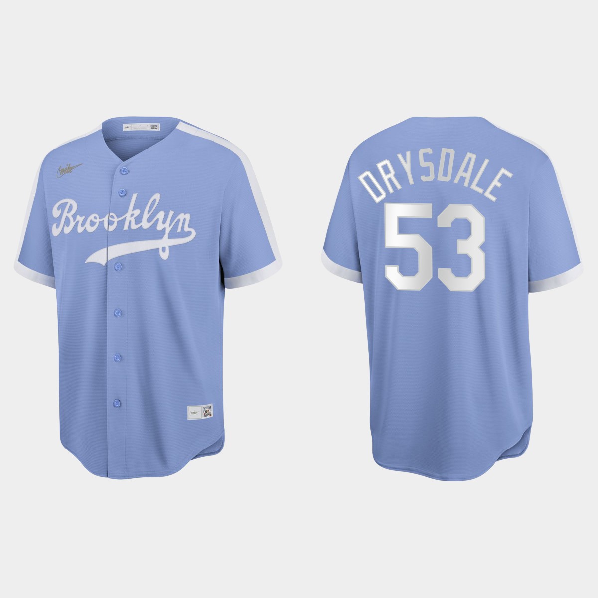 Don Drysdale Brooklyn Dodgers Cooperstown Collection  Jersey - Light Purple