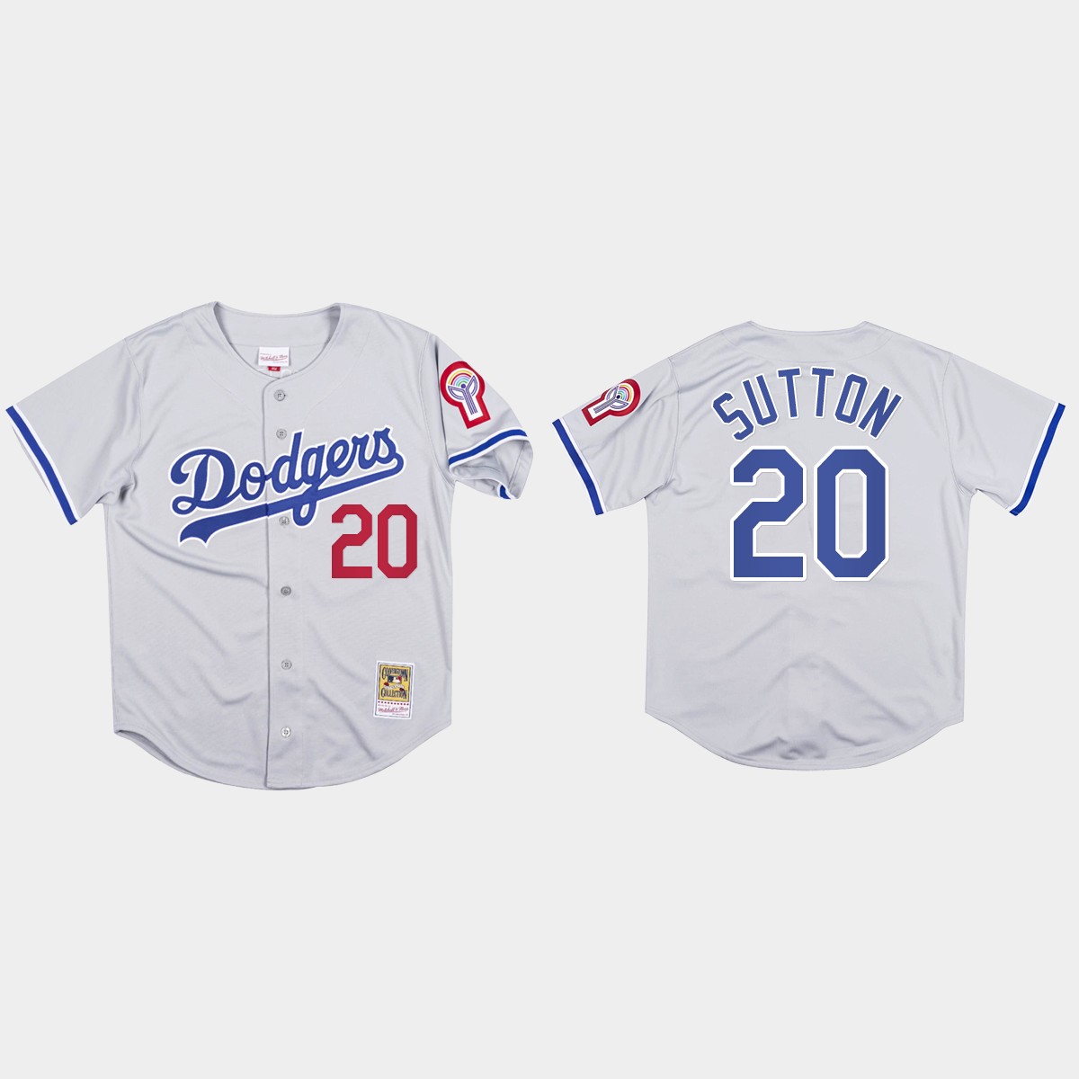 Don Sutton #20 Los Angeles Dodgers Mitchell And Ness 1981 Jersey - Gray