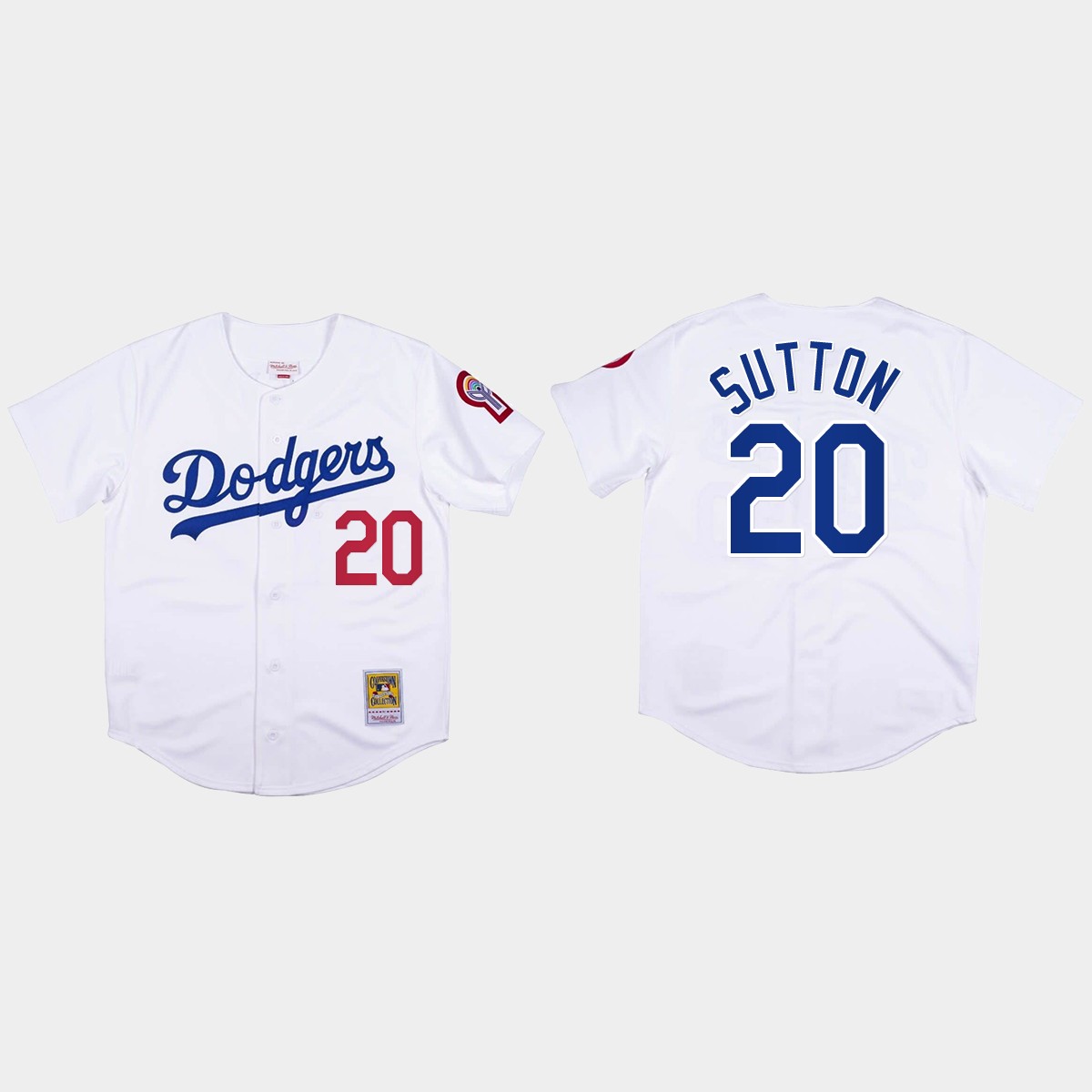 Don Sutton #20 Los Angeles Dodgers Mitchell And Ness 1981 Jersey - White