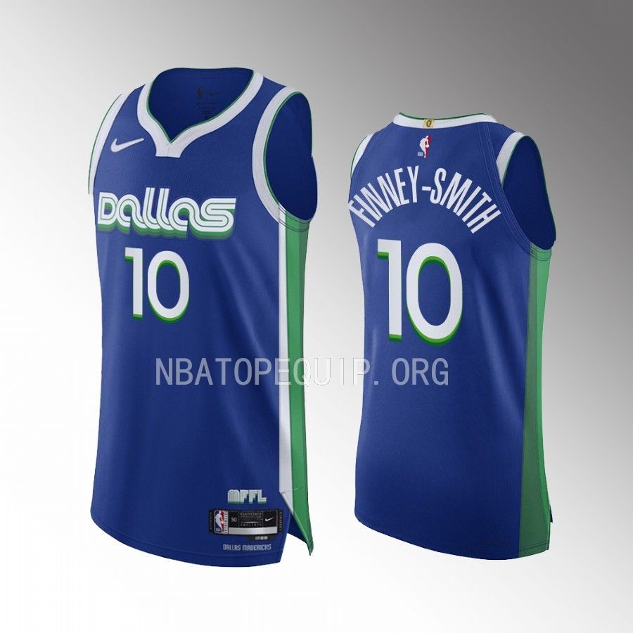Dorian Finney-Smith Dallas Mavericks 2022-23 City Edition #10 Jersey Blue