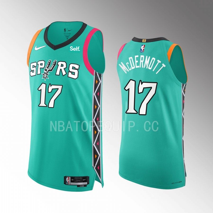 Doug McDermott 2022-23 San Antonio Spurs #17 City Edition Jersey Teal