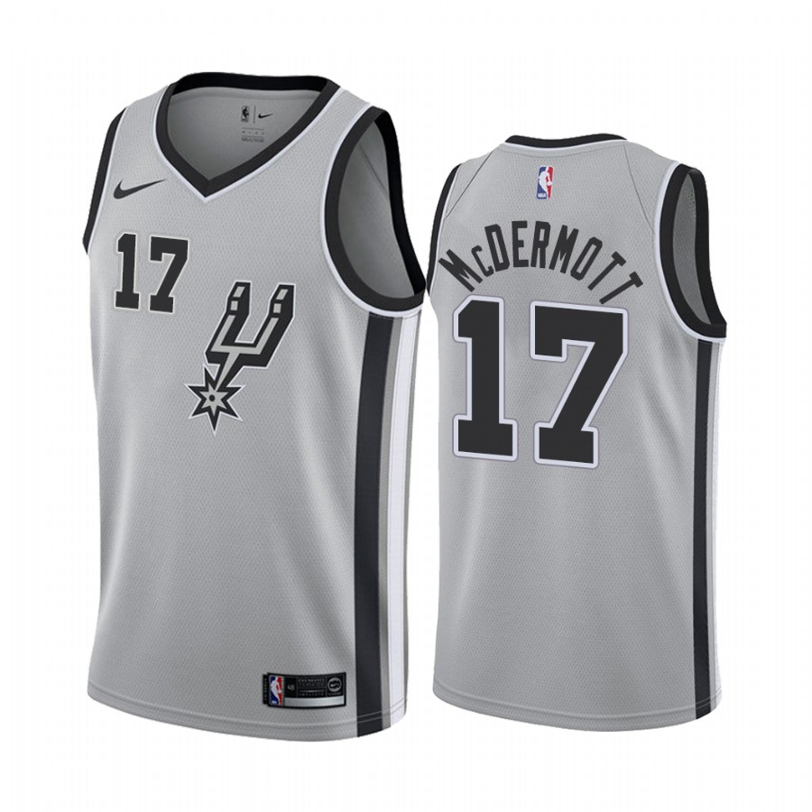 Doug McDermott San Antonio Spurs Gray Icon Edition #17 Jersey 2021 Trade