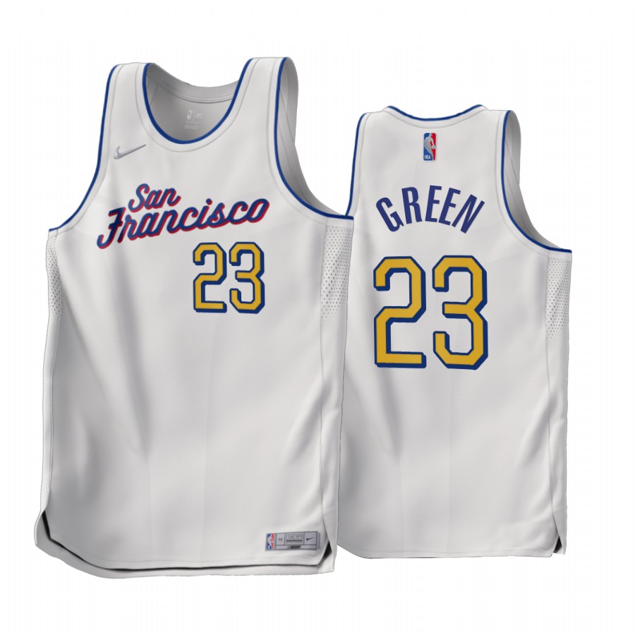 Draymond Green 2022-23 Golden State Warriors White #23 Earned Edition Jersey