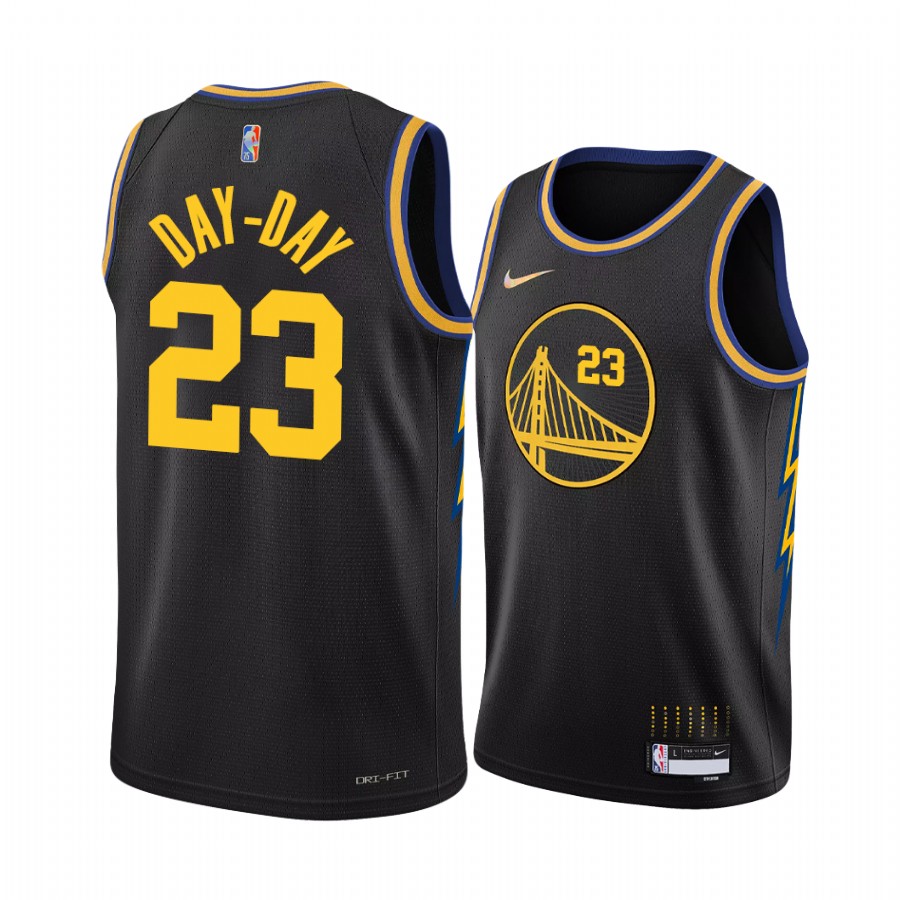 Draymond Green Day-Day Warriors Nickname Diamond Edition Black Jersey 2022