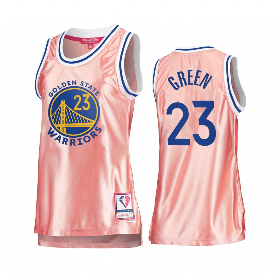 Draymond Green Golden State Warriors Rose Gold Jersey #23 Pink 75th Anniversary Women's Tank