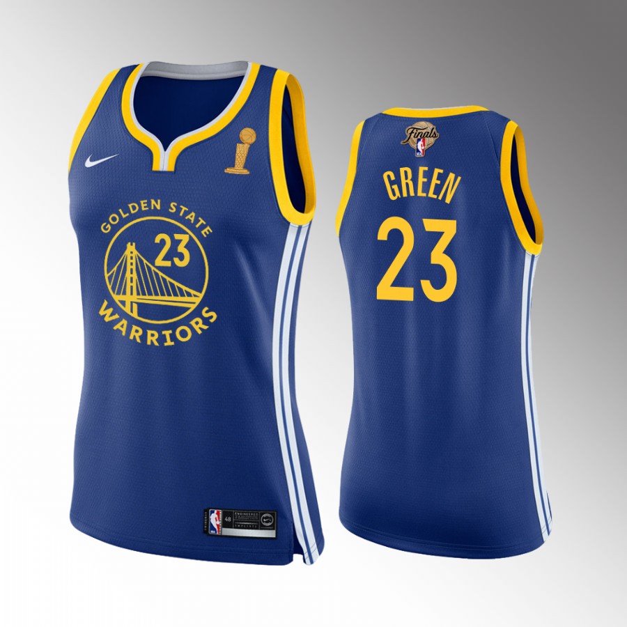 Draymond Green Golden State Warriors Royal 2022 NBA Finals Champions Women Jersey Icon