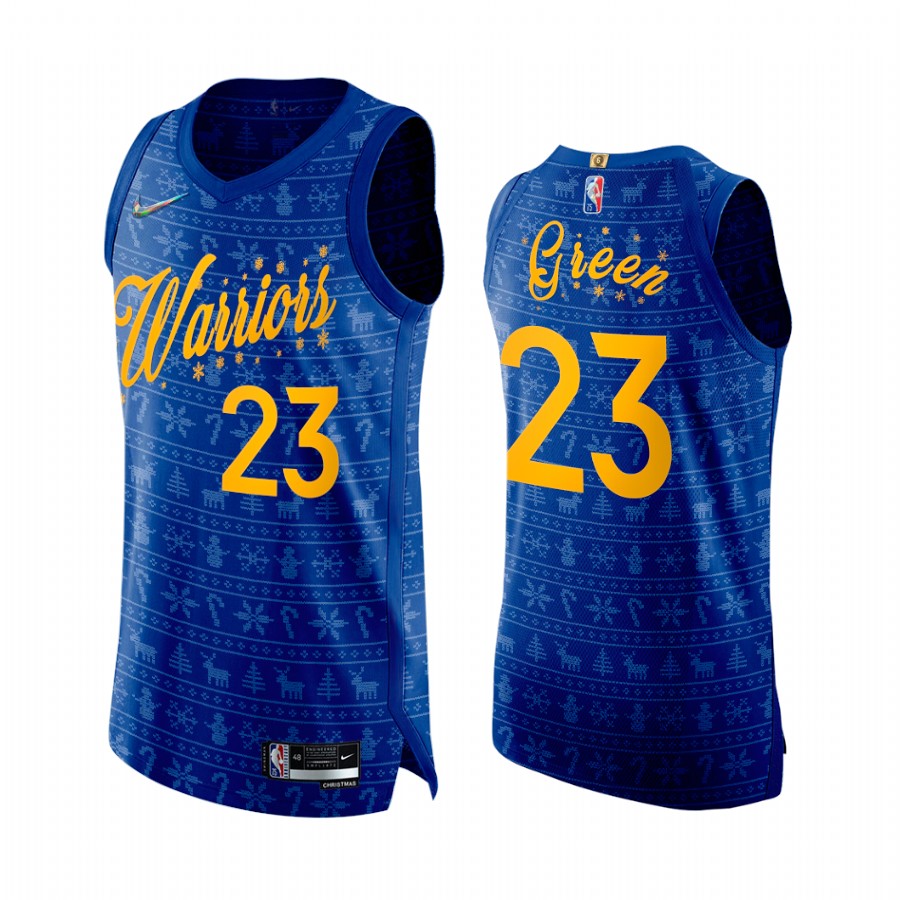 Draymond Green Golden State Warriors Royal Christmas Eve Jersey 75th Anniversary