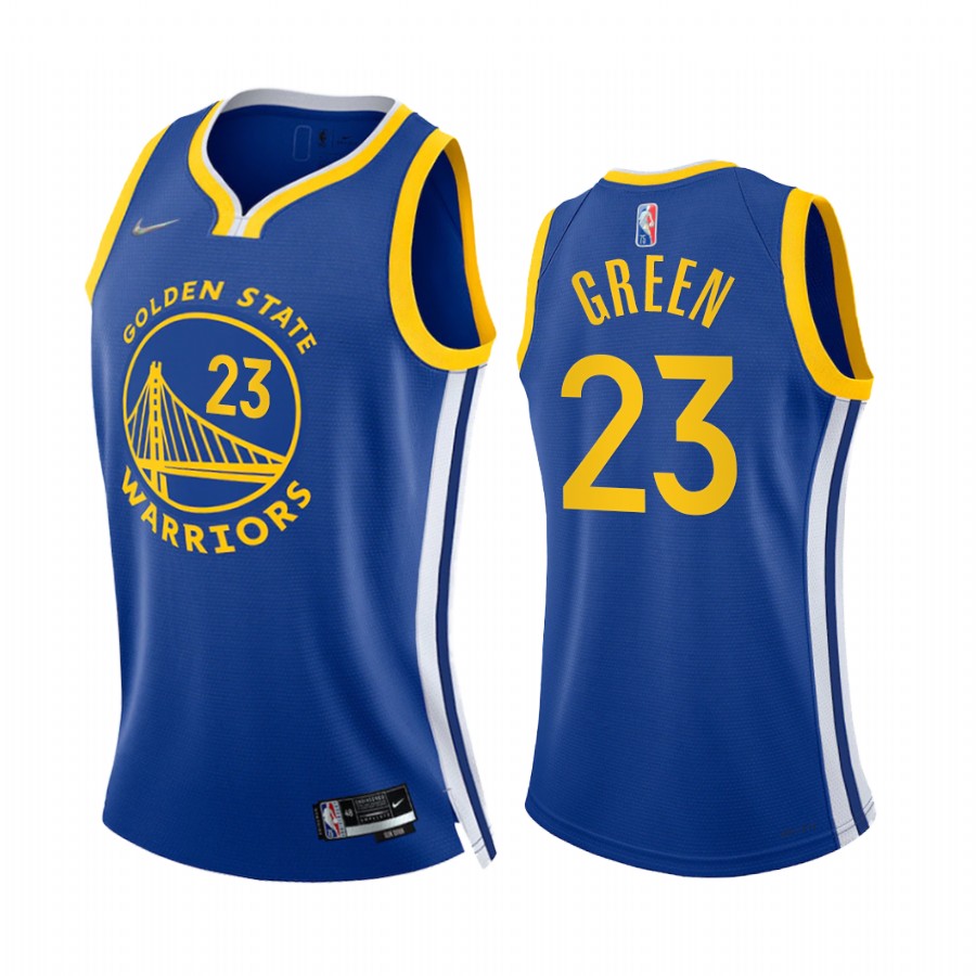 Draymond Green Golden State Warriors Royal Icon Edition 2022 Women Jersey 75th Diamond Badge