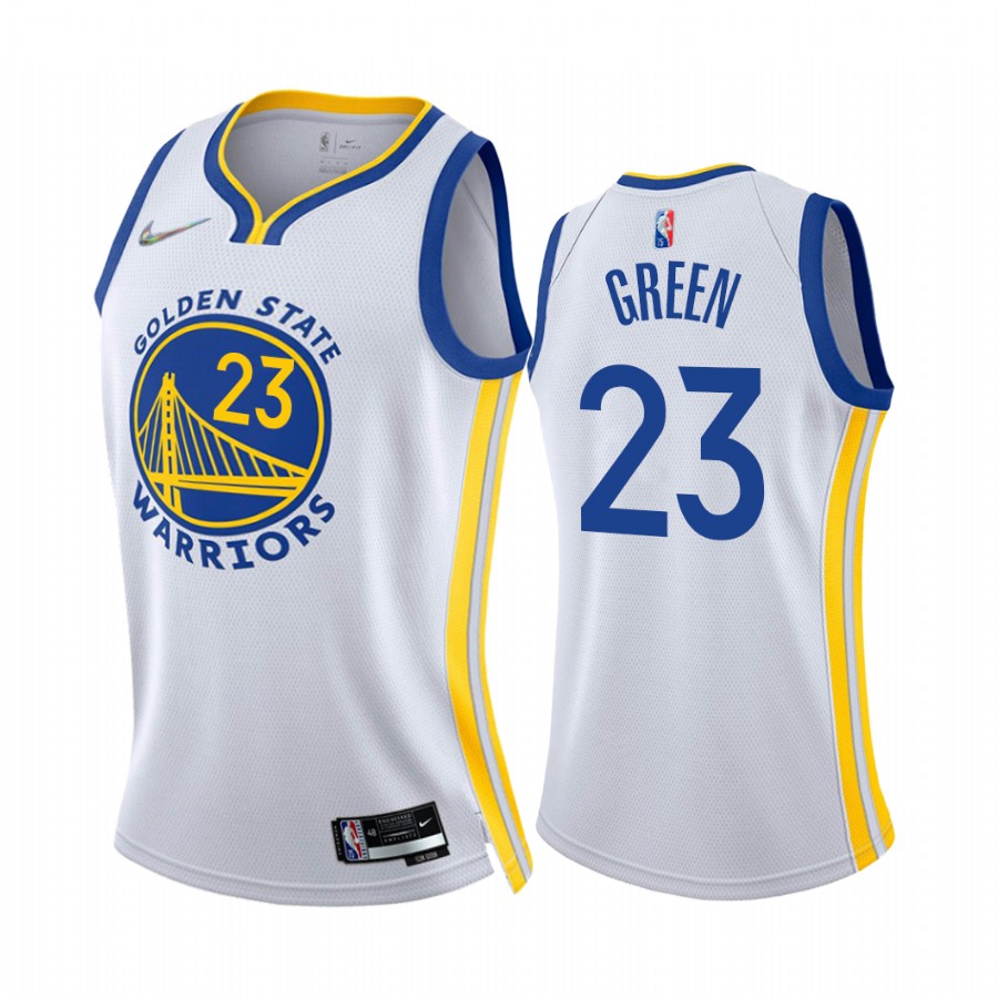 Draymond Green Golden State Warriors White Association Edition 2022 Women Jersey 75th Diamond Badge