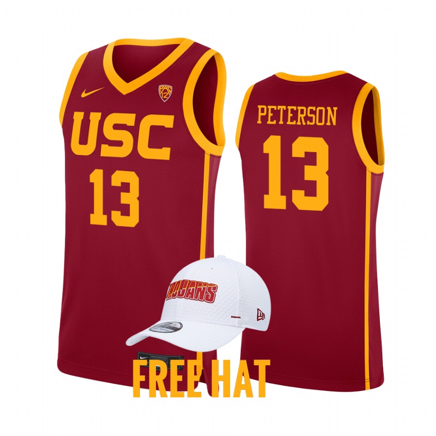 Drew Peterson USC Trojans Cardinal Jersey 2021-22 College  Away