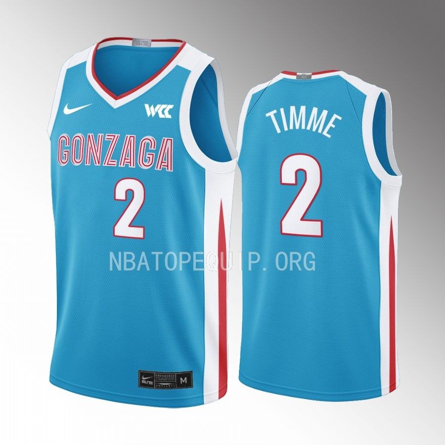 Drew Timme Gonzaga Bulldogs Blue Jersey 2022-23 College  N7
