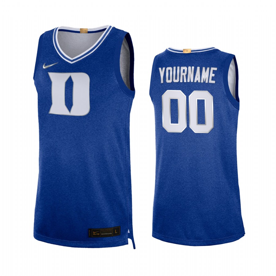 Duke Blue Devils Custom Royal 100th Anniversary Rivalry Limited Jersey