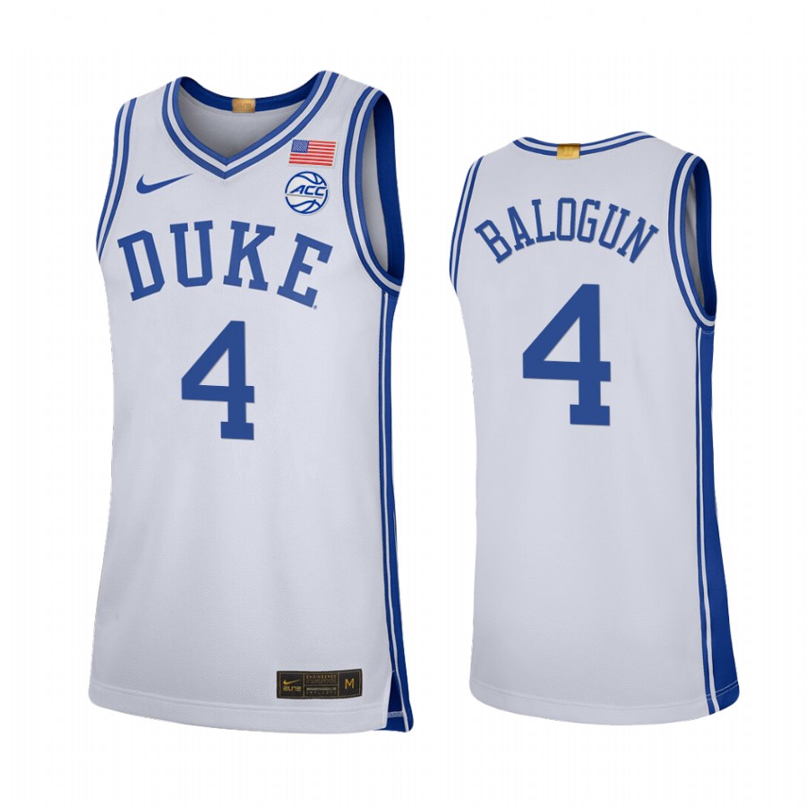 Duke Blue Devils Elizabeth Balogun Jersey 2021-22 College  White Limited Uniform