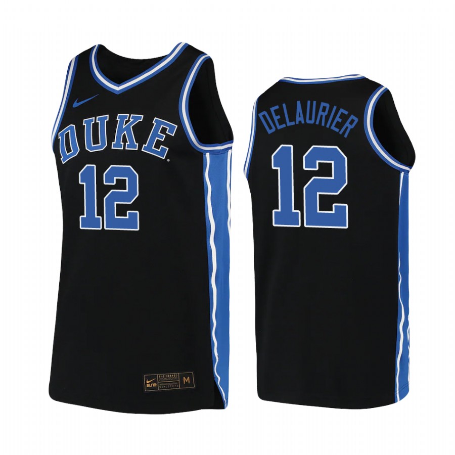 Duke Blue Devils Javin DeLaurier  College  Black Jersey