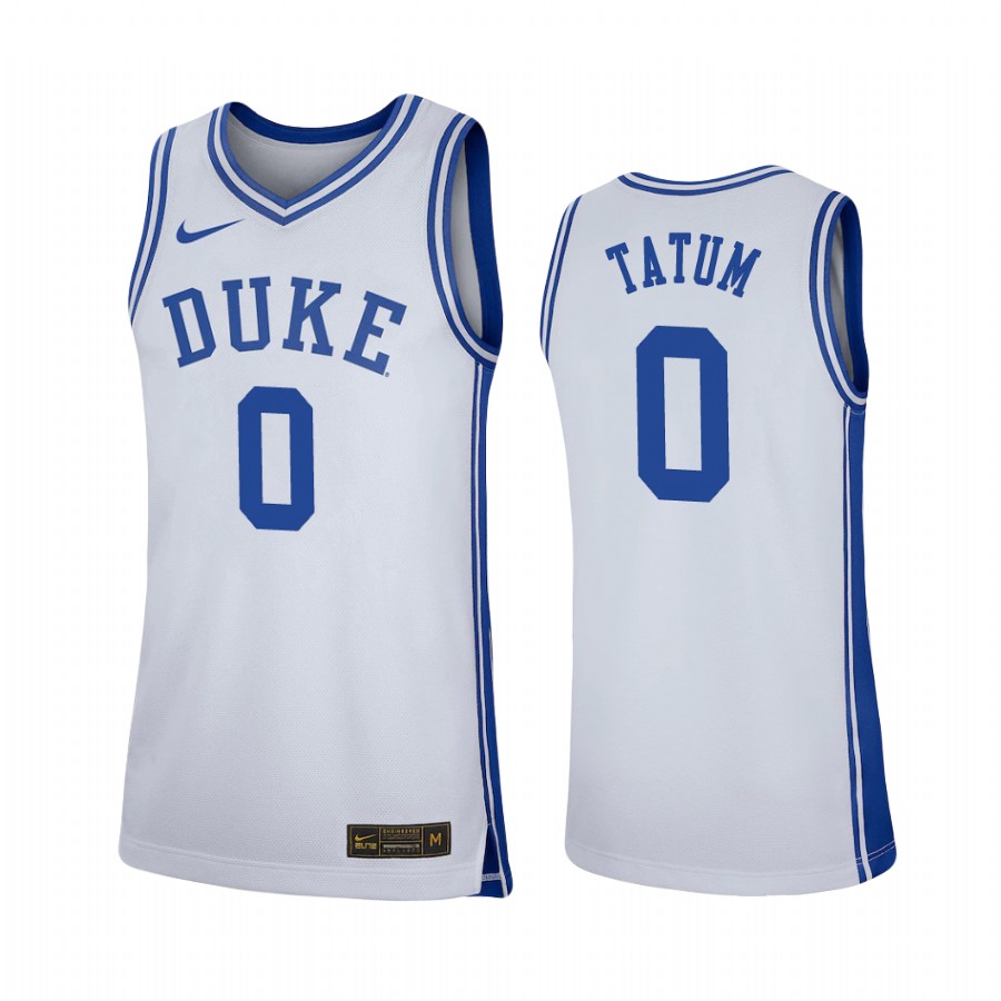 Duke Blue Devils Jayson Tatum Jersey  White  Uniform