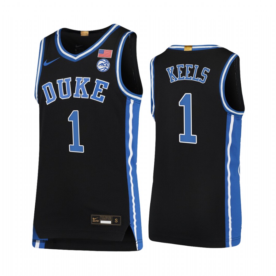 Duke Blue Devils Trevor Keels Jersey 2021-22 College  Black Limited Uniform