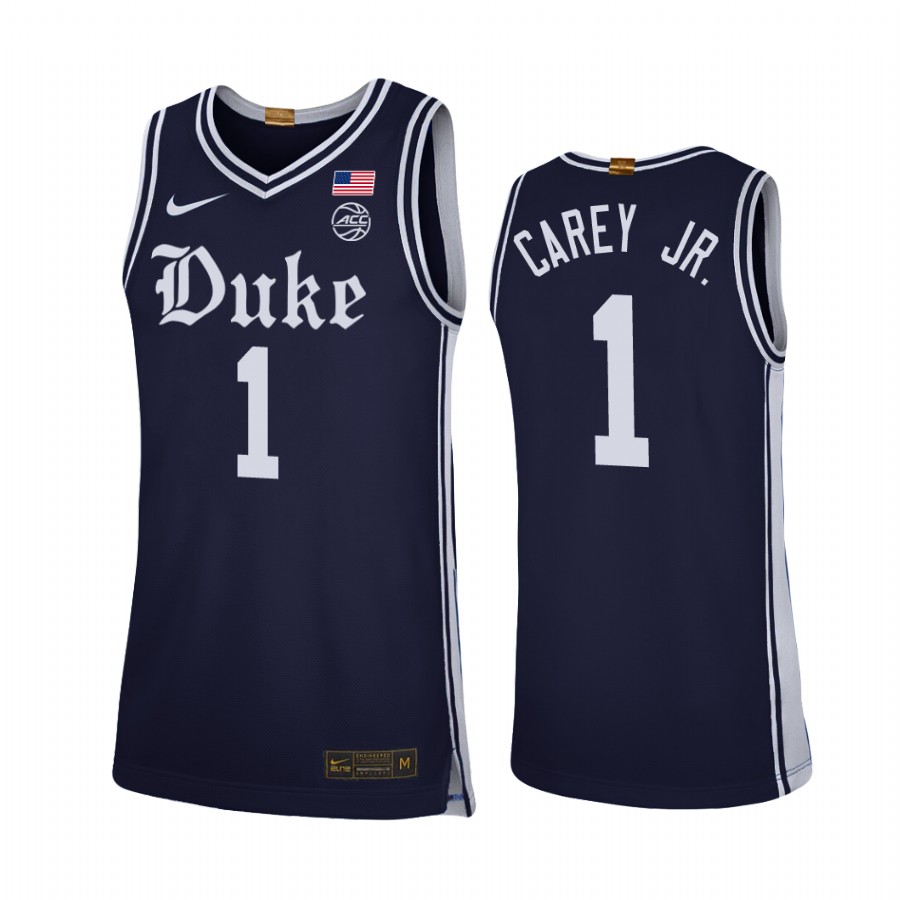 Duke Blue Devils Vernon Carey Jr. Navy Alternate Brotherhood Jersey