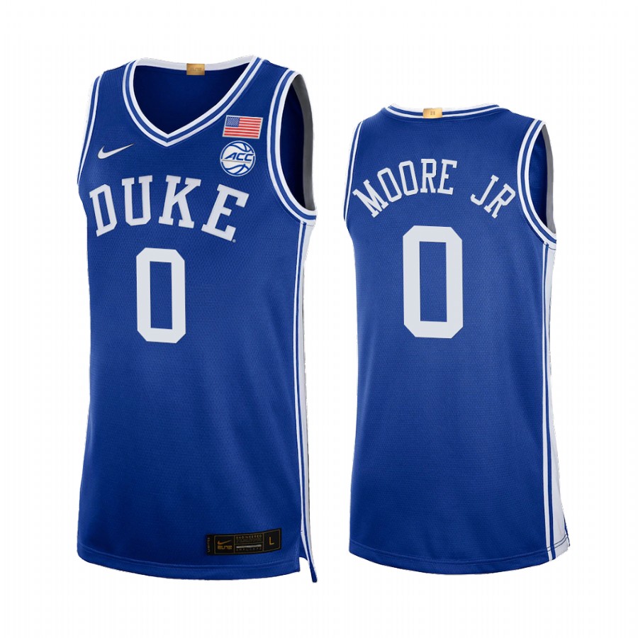 Duke Blue Devils Wendell Moore Jr. Jersey 2021-22 College  Royal Uniform