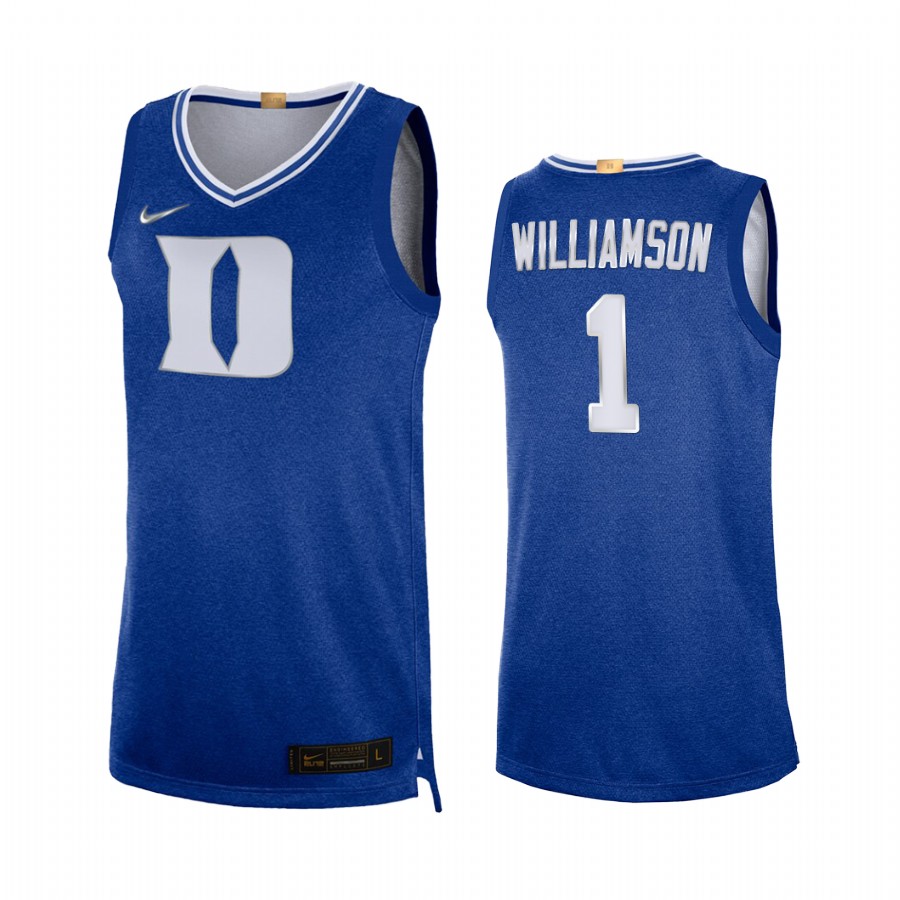Duke Blue Devils Zion Williamson Royal 100th Anniversary Rivalry Limited Jersey New Orleans Pelicans