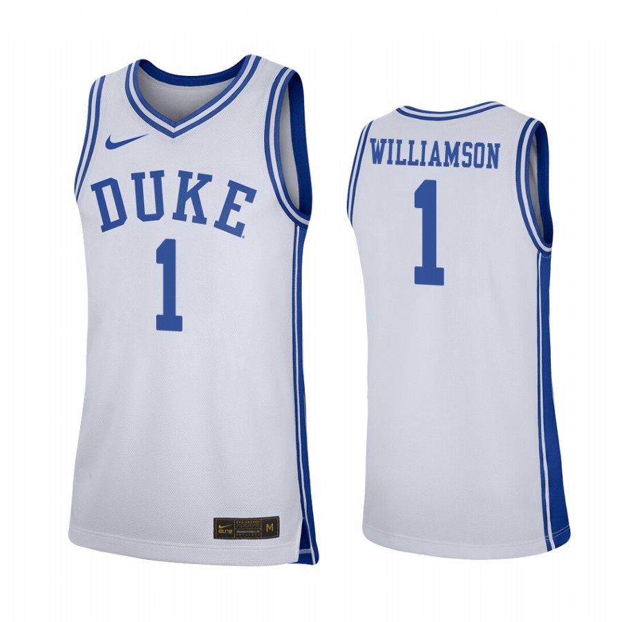 Duke Blue Devils Zion Williamson White  College  Jersey