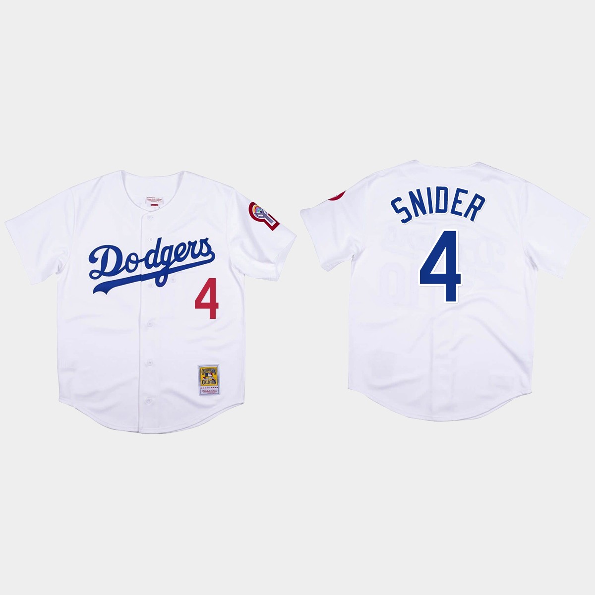 Duke Snider #4 Los Angeles Dodgers Mitchell And Ness 1981 Jersey - White