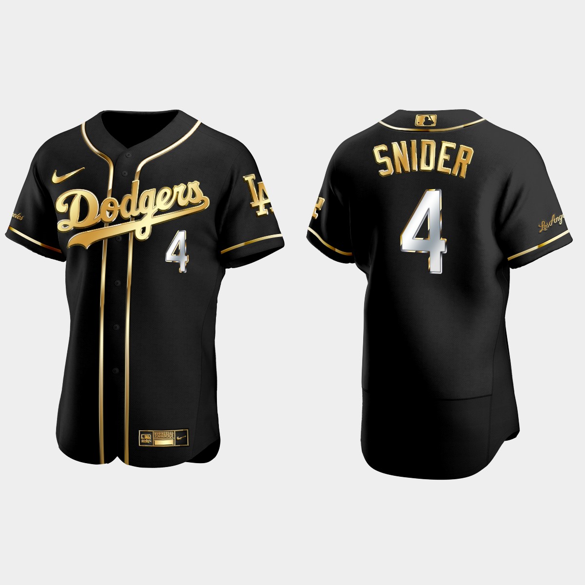Duke Snider Los Angeles Dodgers 2021 Gold Program Golden Jersey - Black