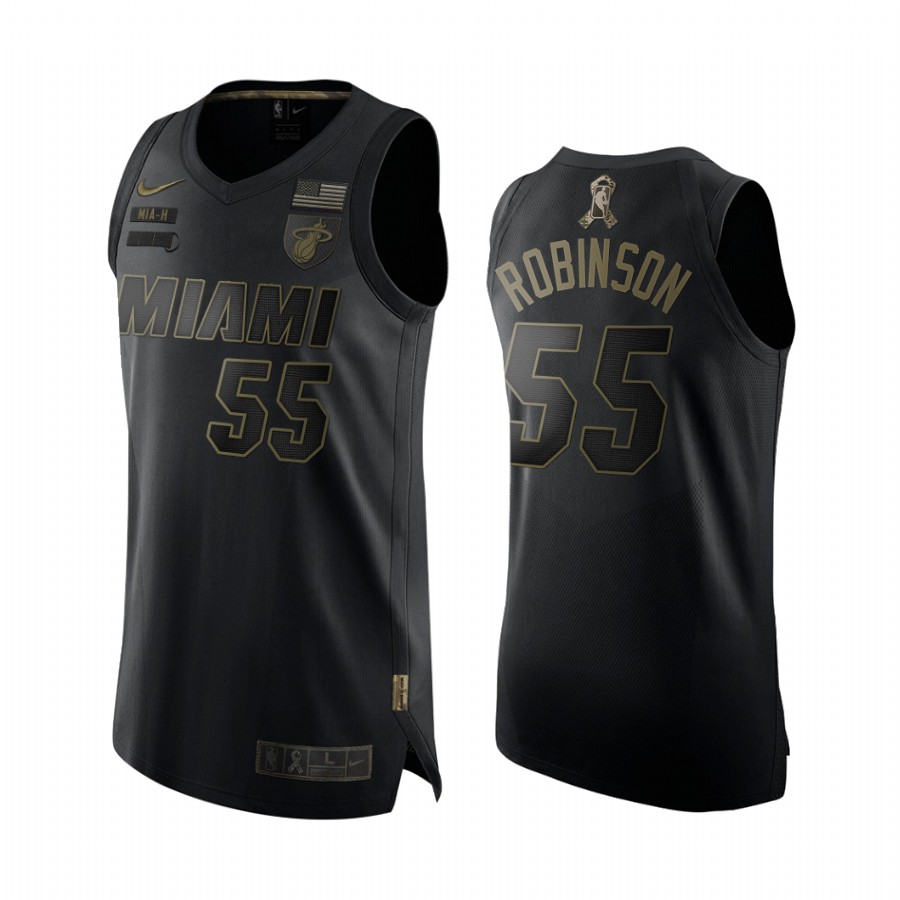Duncan Robinson Miami Heat 2020 Salute To Service Black Limited Jersey