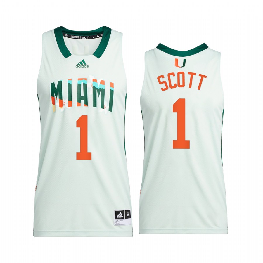 Durand Scott Miami Hurricanes White Jersey Honoring Black Excellence Alumni