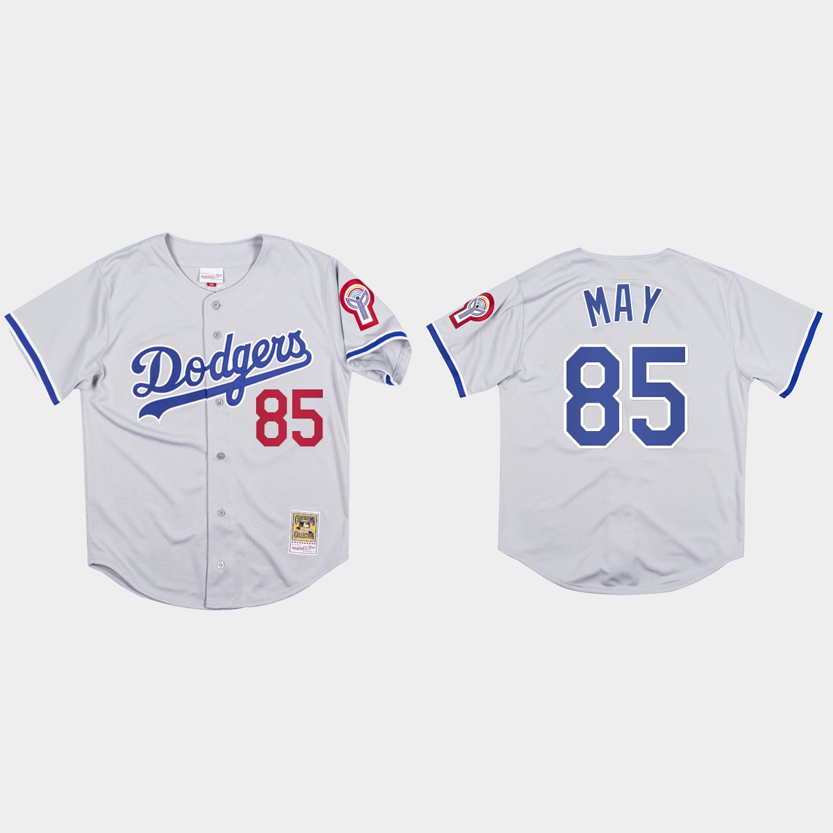 Dustin May #85 Los Angeles Dodgers Mitchell And Ness 1981 Jersey - Gray