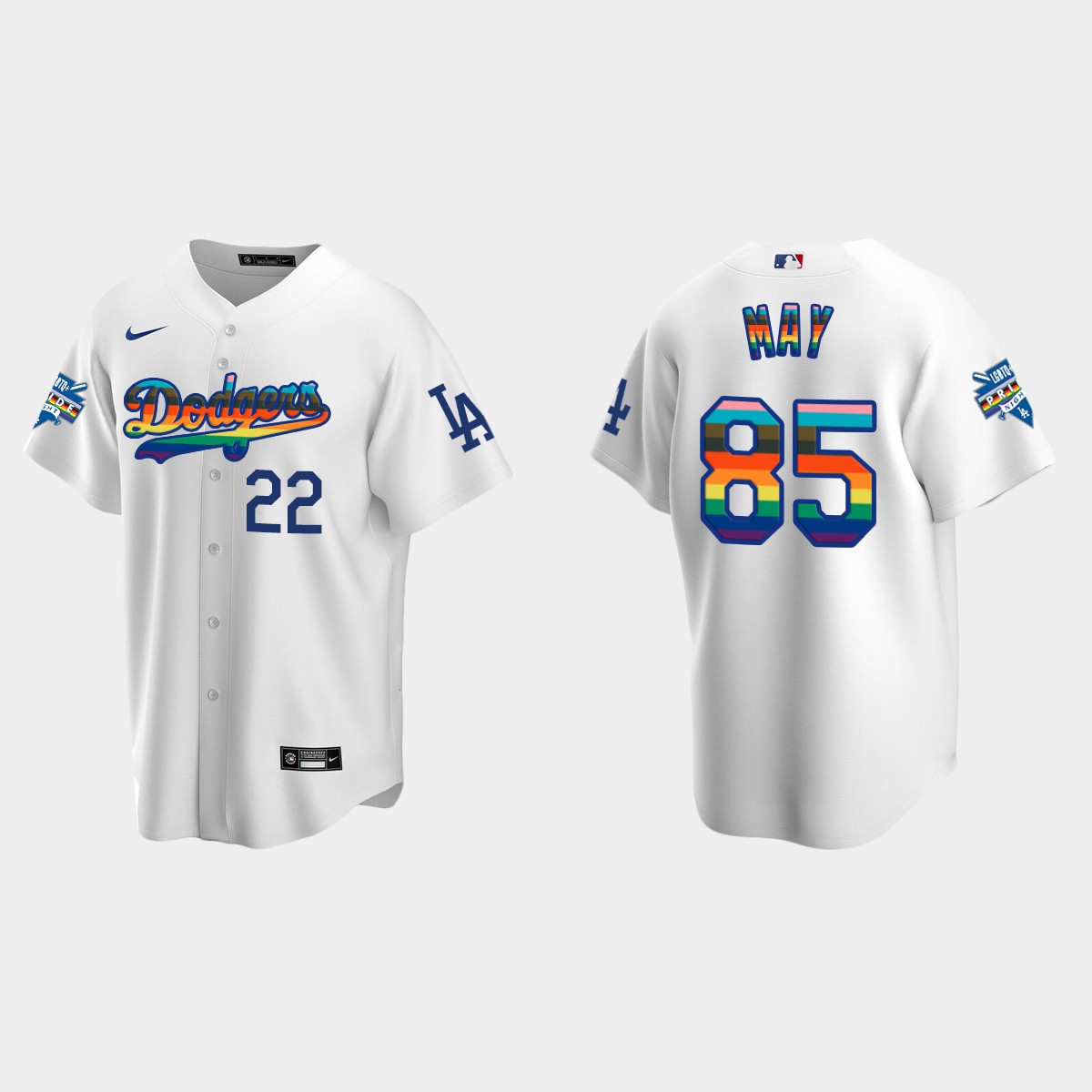 Dustin May Los Angeles Dodgers 2022 Pride Night LGBTQ Jersey - White
