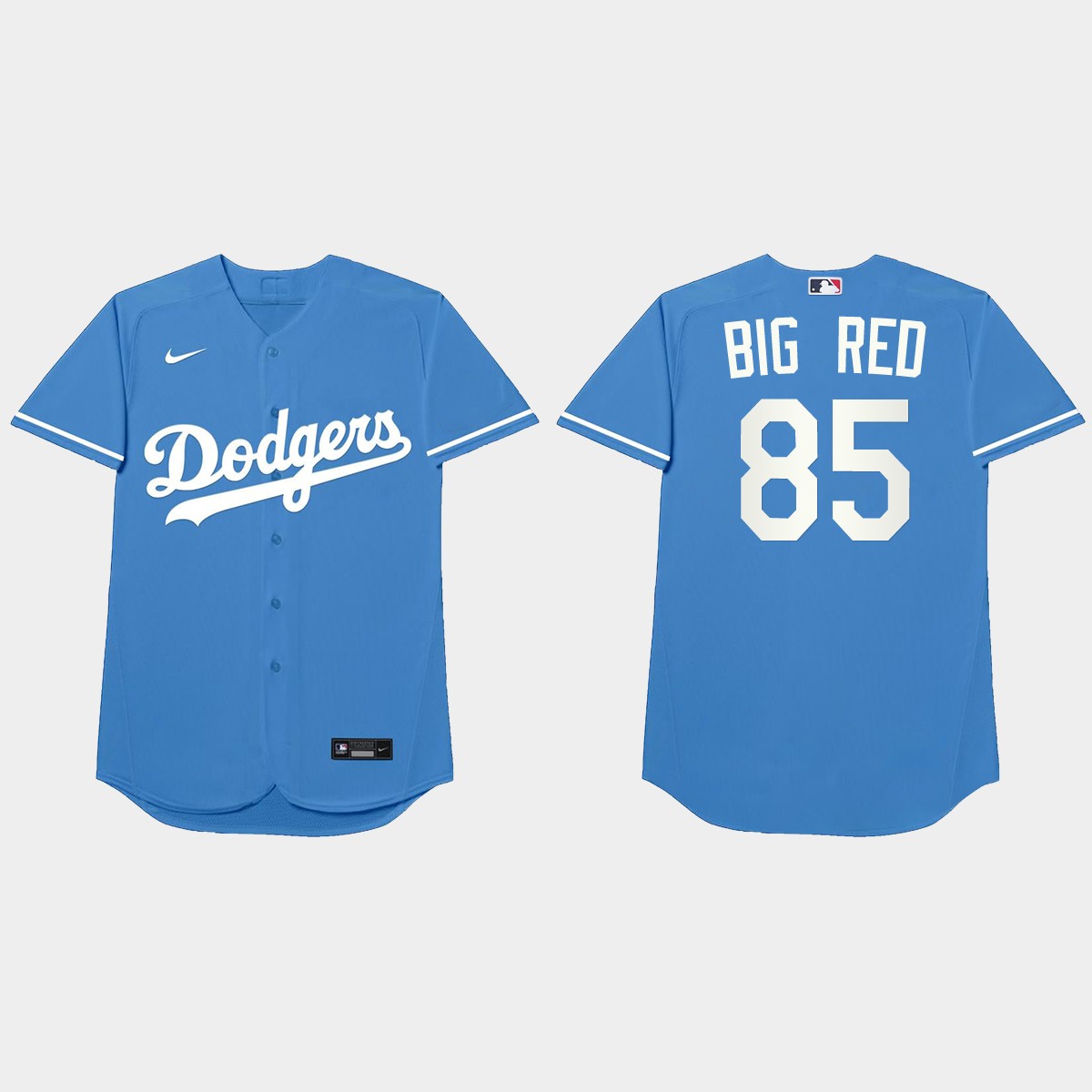Dustin May Nickname Dodgers 2021 Players' Weekend Big Red Jersey - Royal