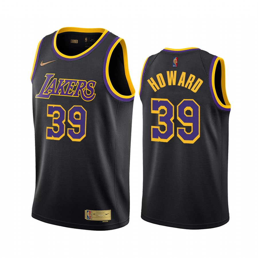 Dwight Howard Los Angeles Lakers Black Earned Edition #39 Jersey 2021 Return