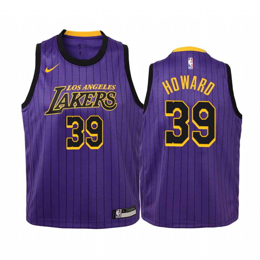 Dwight Howard Los Angeles Lakers City Youth Jersey - Purple