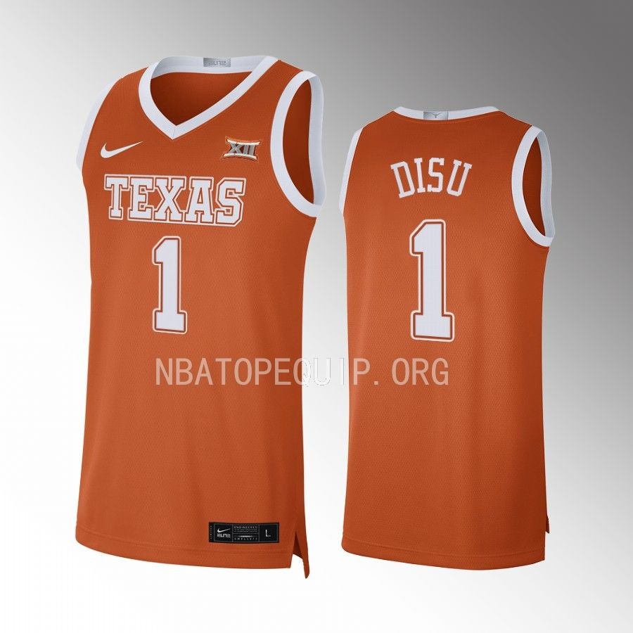 Dylan Disu Texas Longhorns Orange Jersey 2022-23 Limited