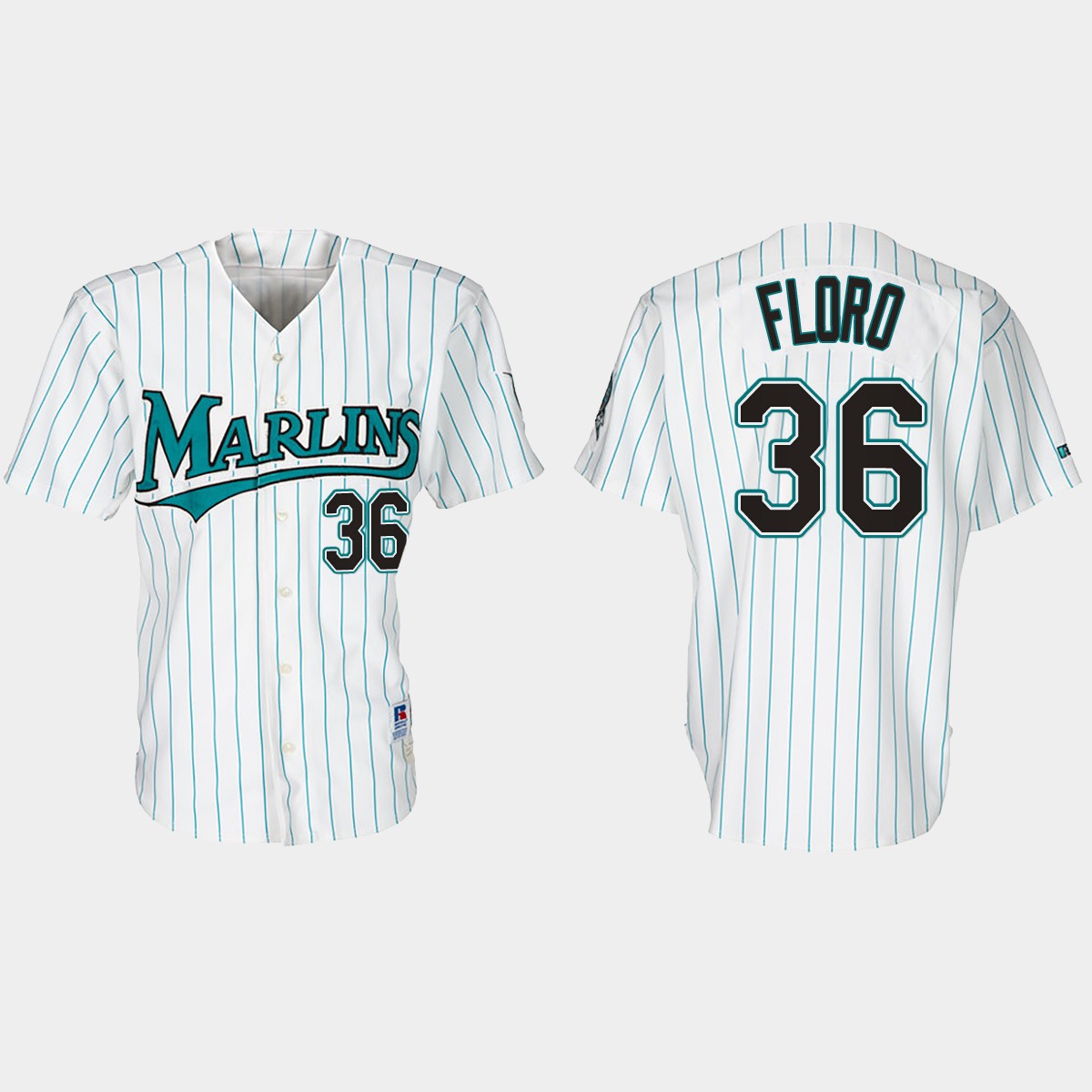 Dylan Floro Florida Marlins 30th Anniversary Throwback Jersey - White Teal